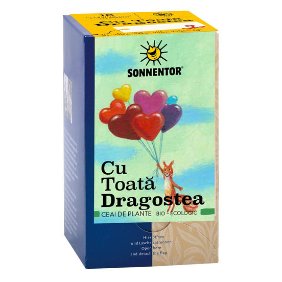 Ceai Cu Toata Dragostea BIO (Frunze de Cânepă, Cătușnică, Pătrunjel, Lămâiță, Cimbru, Trandafiri)