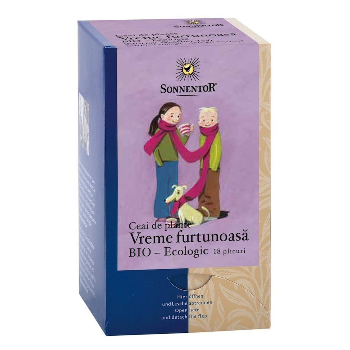 Ceai Vreme Furtunoasa BIO (Mentă, Salvie, Mușețel, Cimbru, Flori de Tei, Flori de Soc)