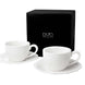 Set 2 cești espresso cu farfurii ALICE – 110 ml