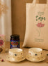 Grădina de trandafiri – cadou cu set ENGLAND, Boboci de Trandafir BIO, gem & tote bag