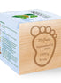 Mărturie Ecocube: Amprentă - Personalizabil (min 30 buc)