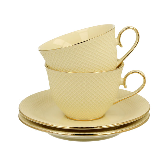 Set 2 cești cu farfurii VESPER – 290 ml