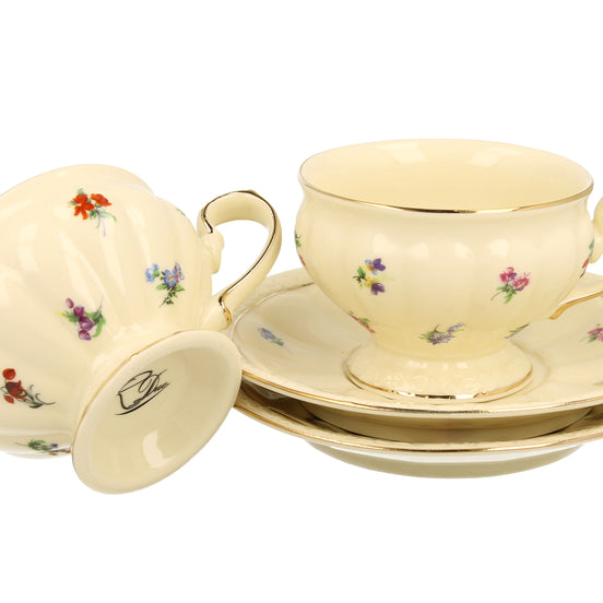 Set 2 cești cu farfurii ENGLAND – 220 ml