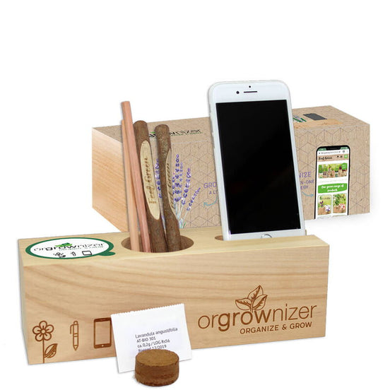 Orgrownizer, Lavandă Organică – Organizator de birou cu kit de cultivare