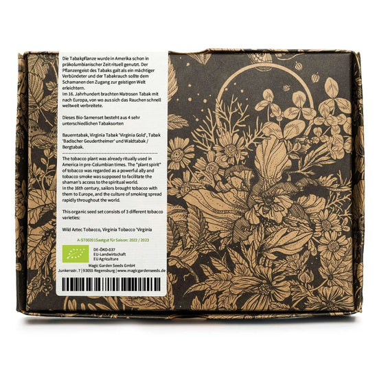 Colecția de Tutun Rar BIO – Cutie cadou cu semințe din 4 varietăți